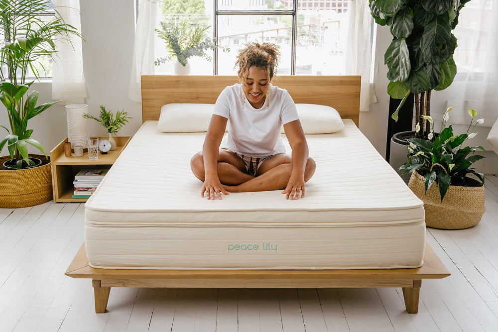 latex mattress topper peace lily