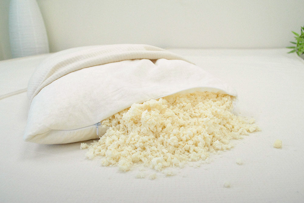 Peace Lily natural shredded latex pillows