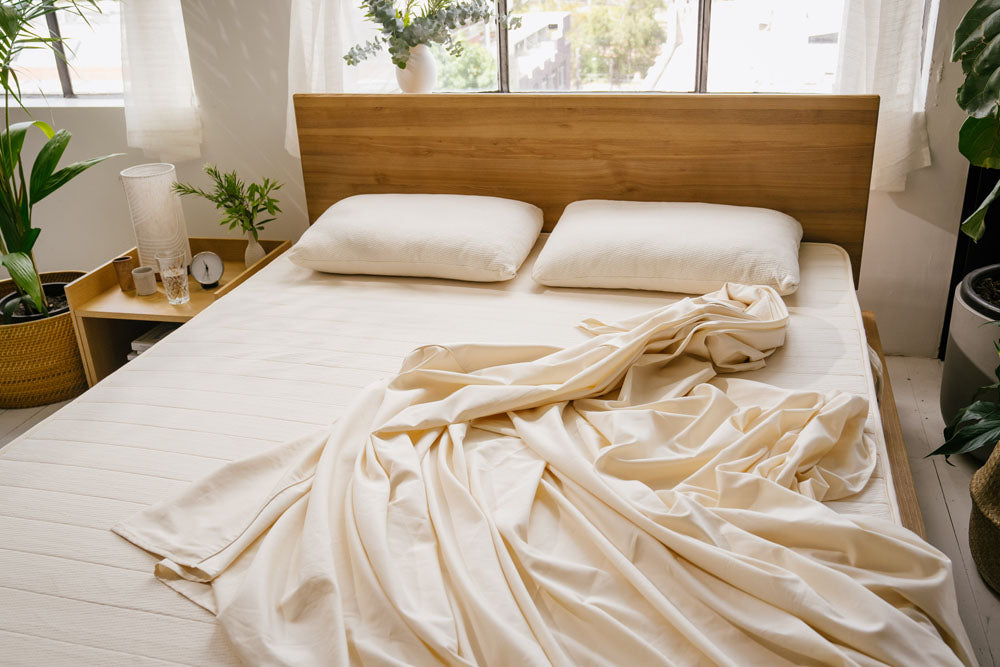 queen white shredded pillows